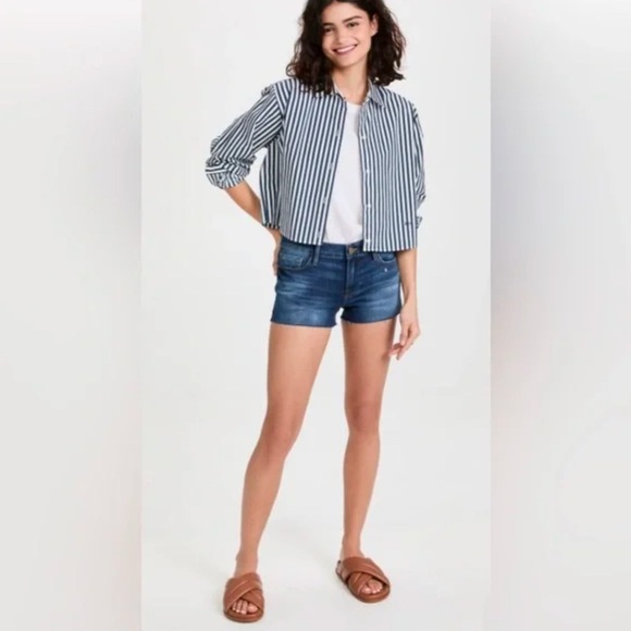FRAME denim Le Cutoff shorts size 27. Quiet luxury neutral minimalist festival - Picture 1 of 9